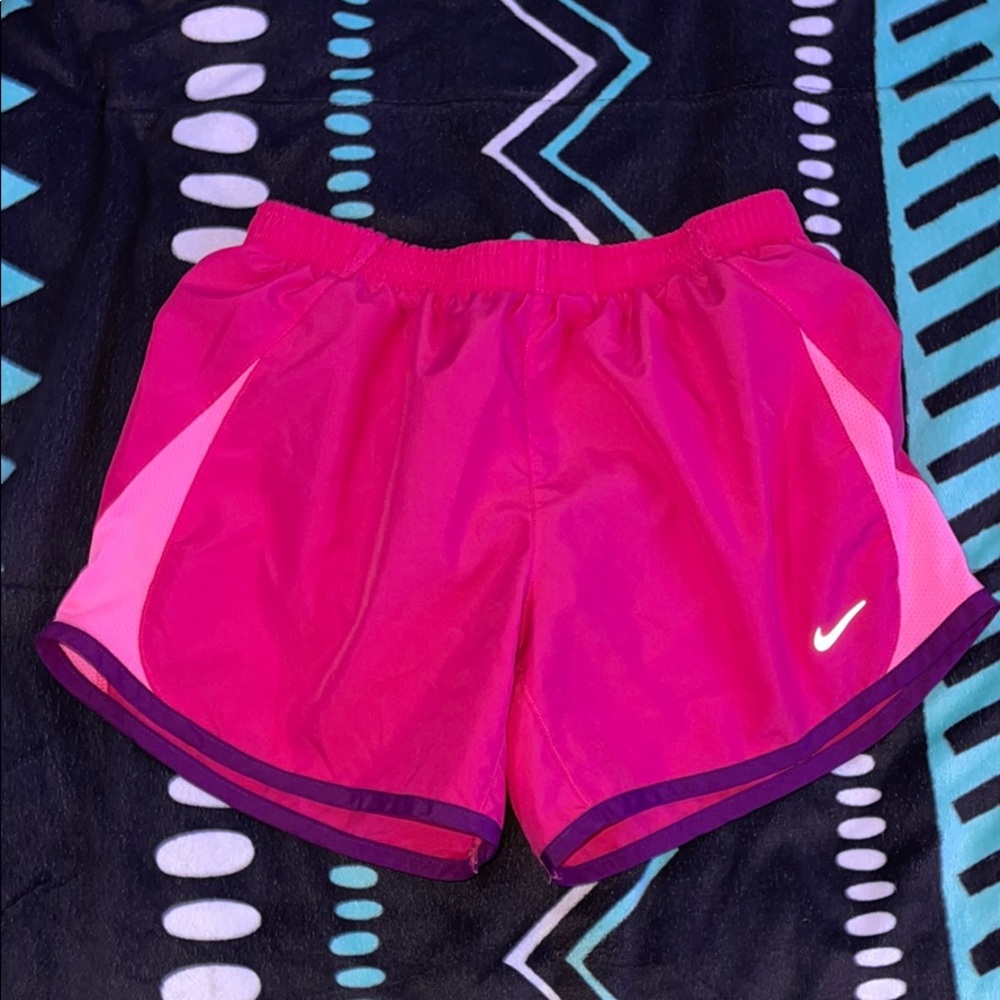 pink nike shorts